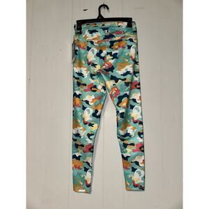 NWT Champion Women's Absolute Knit Leggings Abstract Camo Teal Size Medium